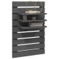 vidaXL Wand-Nachttische 2 Stk. Grau Massivholz Kiefer vidaXL Wand-Nachttische 2 Stk. Grau Massivholz Kiefer