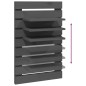 vidaXL Wand-Nachttische 2 Stk. Grau Massivholz Kiefer vidaXL Wand-Nachttische 2 Stk. Grau Massivholz Kiefer