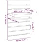 vidaXL Wand-Nachttische 2 Stk. Grau Massivholz Kiefer vidaXL Wand-Nachttische 2 Stk. Grau Massivholz Kiefer