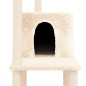 vidaXL Kratzbaum mit Sisal-Kratzsäulen Creme 144,5 cm vidaXL Kratzbaum mit Sisal-Kratzsäulen Creme 144,5 cm