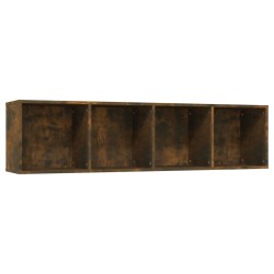 vidaXL Bücherregal/TV-Schrank Räuchereiche 143x30x36 cm Holzwerkstoff