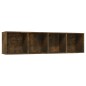 vidaXL Bücherregal/TV-Schrank Räuchereiche 143x30x36 cm Holzwerkstoff vidaXL Bücherregal/TV-Schrank Räuchereiche 143x30x36 cm Holzwerkstoff