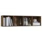 vidaXL Bücherregal/TV-Schrank Räuchereiche 143x30x36 cm Holzwerkstoff vidaXL Bücherregal/TV-Schrank Räuchereiche 143x30x36 cm Holzwerkstoff