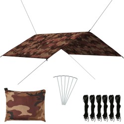 vidaXL Outdoor-Tarp 4x4 m Camouflage