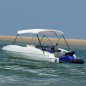 vidaXL 3-Bow Bimini Top Weiß 183x140x137 cm vidaXL 3-Bow Bimini Top Weiß 183x140x137 cm