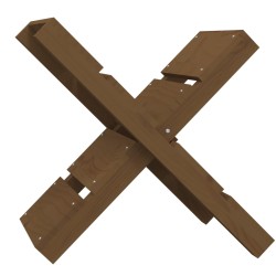 vidaXL Kaminholzhalter Honigbraun 47x39,5x48 cm Massivholz Kiefer