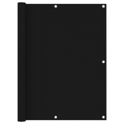 vidaXL Balkon-Sichtschutz Schwarz 120x600 cm Oxford-Gewebe