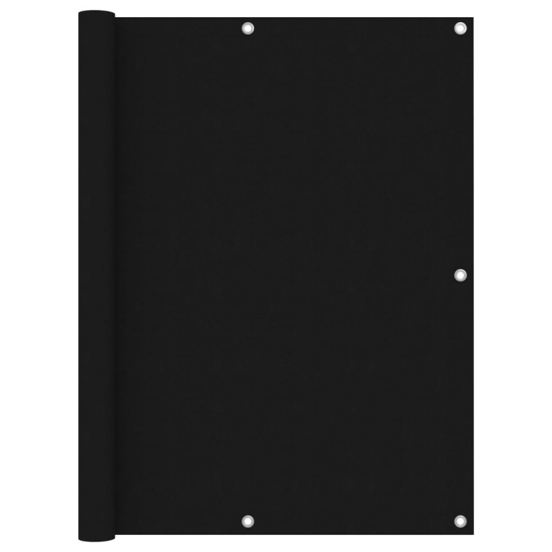 vidaXL Balkon-Sichtschutz Schwarz 120x600 cm Oxford-Gewebe vidaXL Balkon-Sichtschutz Schwarz 120x600 cm Oxford-Gewebe