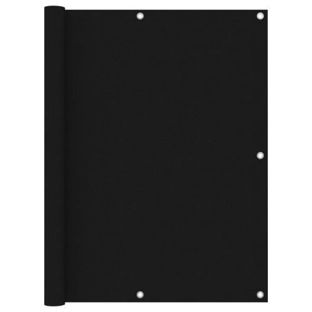vidaXL Balkon-Sichtschutz Schwarz 120x600 cm Oxford-Gewebe