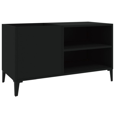 vidaXL Plattenschrank Schwarz 84,5x38x48 cm Holzwerkstoff