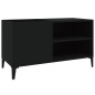 vidaXL Plattenschrank Schwarz 84,5x38x48 cm Holzwerkstoff vidaXL Plattenschrank Schwarz 84,5x38x48 cm Holzwerkstoff