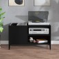 vidaXL Plattenschrank Schwarz 84,5x38x48 cm Holzwerkstoff vidaXL Plattenschrank Schwarz 84,5x38x48 cm Holzwerkstoff