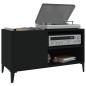 vidaXL Plattenschrank Schwarz 84,5x38x48 cm Holzwerkstoff vidaXL Plattenschrank Schwarz 84,5x38x48 cm Holzwerkstoff