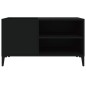 vidaXL Plattenschrank Schwarz 84,5x38x48 cm Holzwerkstoff vidaXL Plattenschrank Schwarz 84,5x38x48 cm Holzwerkstoff