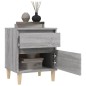 vidaXL Nachttisch Grau Sonoma 40x35x50 cm vidaXL Nachttisch Grau Sonoma 40x35x50 cm