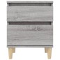 vidaXL Nachttisch Grau Sonoma 40x35x50 cm vidaXL Nachttisch Grau Sonoma 40x35x50 cm