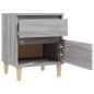 vidaXL Nachttisch Grau Sonoma 40x35x50 cm vidaXL Nachttisch Grau Sonoma 40x35x50 cm