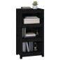 vidaXL Bücherregal Schwarz 50x35x97 cm Massivholz Kiefer vidaXL Bücherregal Schwarz 50x35x97 cm Massivholz Kiefer