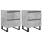 vidaXL Nachttische 2 Stk. Betongrau 40x35x50 cm Holzwerkstoff vidaXL Nachttische 2 Stk. Betongrau 40x35x50 cm Holzwerkstoff