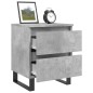 vidaXL Nachttische 2 Stk. Betongrau 40x35x50 cm Holzwerkstoff vidaXL Nachttische 2 Stk. Betongrau 40x35x50 cm Holzwerkstoff