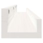 vidaXL Wandregale 2 Stk. Weiß 80x12x9 cm Massivholz Kiefer vidaXL Wandregale 2 Stk. Weiß 80x12x9 cm Massivholz Kiefer