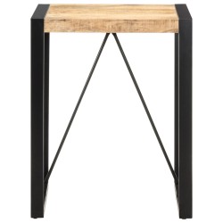 vidaXL Esstisch 60x60x75 cm Raues Mango-Massivholz