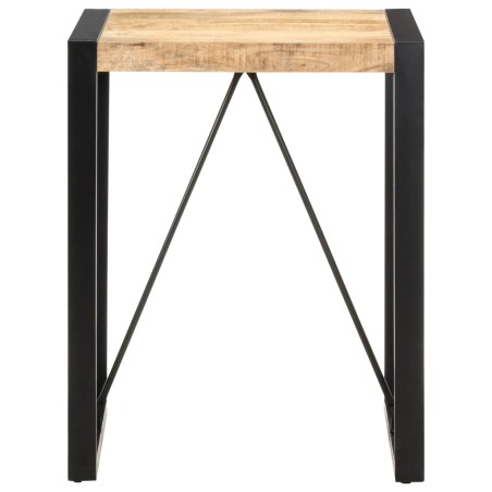 vidaXL Esstisch 60x60x75 cm Raues Mango-Massivholz