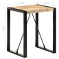vidaXL Esstisch 60x60x75 cm Raues Mango-Massivholz vidaXL Esstisch 60x60x75 cm Raues Mango-Massivholz