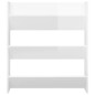 vidaXL Wand-Schuhschrank Hochglanz-Weiß 80x18x90 cm Holzwerkstoff vidaXL Wand-Schuhschrank Hochglanz-Weiß 80x18x90 cm Holzwerkstoff