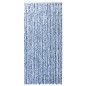 vidaXL Insektenschutz-Vorhang Blau Weiß Silbern 100x220cm Chenille vidaXL Insektenschutz-Vorhang Blau Weiß Silbern 100x220cm Chenille