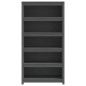 vidaXL Bücherregal Grau 80x35x154 cm Massivholz Kiefer vidaXL Bücherregal Grau 80x35x154 cm Massivholz Kiefer