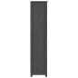 vidaXL Bücherregal Grau 80x35x154 cm Massivholz Kiefer vidaXL Bücherregal Grau 80x35x154 cm Massivholz Kiefer