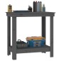 vidaXL Werkbank Grau 80x50x80 cm Massivholz Kiefer vidaXL Werkbank Grau 80x50x80 cm Massivholz Kiefer