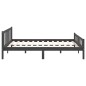 vidaXL Massivholzbett Grau 140x200 cm vidaXL Massivholzbett Grau 140x200 cm