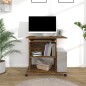 vidaXL Schreibtisch Räuchereiche 80x50x75 cm Holzwerkstoff vidaXL Schreibtisch Räuchereiche 80x50x75 cm Holzwerkstoff