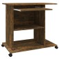 vidaXL Schreibtisch Räuchereiche 80x50x75 cm Holzwerkstoff vidaXL Schreibtisch Räuchereiche 80x50x75 cm Holzwerkstoff