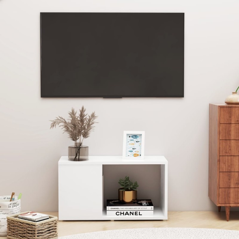 vidaXL TV-Schrank Weiß 60x24x32 cm Holzwerkstoff vidaXL TV-Schrank Weiß 60x24x32 cm Holzwerkstoff