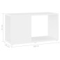 vidaXL TV-Schrank Weiß 60x24x32 cm Holzwerkstoff vidaXL TV-Schrank Weiß 60x24x32 cm Holzwerkstoff