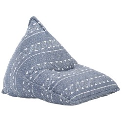 vidaXL Beanbag Indigo Stoff Patchwork 