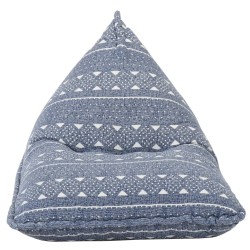 vidaXL Beanbag Indigo Stoff Patchwork 