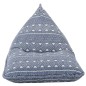 vidaXL Beanbag Indigo Stoff Patchwork vidaXL Beanbag Indigo Stoff Patchwork