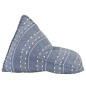 vidaXL Beanbag Indigo Stoff Patchwork vidaXL Beanbag Indigo Stoff Patchwork