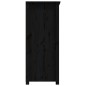 vidaXL Sideboard Schwarz 83x41,5x100 cm Massivholz Kiefer vidaXL Sideboard Schwarz 83x41,5x100 cm Massivholz Kiefer