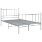 vidaXL Bett Grau Metall 120x200 cm vidaXL Bett Grau Metall 120x200 cm