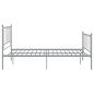 vidaXL Bett Grau Metall 120x200 cm vidaXL Bett Grau Metall 120x200 cm