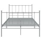 vidaXL Bett Grau Metall 120x200 cm vidaXL Bett Grau Metall 120x200 cm