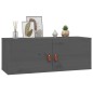 vidaXL Wandschrank Grau 80x30x30 cm Massivholz Kiefer vidaXL Wandschrank Grau 80x30x30 cm Massivholz Kiefer