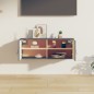 vidaXL Wandschrank Grau 80x30x30 cm Massivholz Kiefer vidaXL Wandschrank Grau 80x30x30 cm Massivholz Kiefer