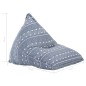 vidaXL Beanbag Indigo Stoff Patchwork vidaXL Beanbag Indigo Stoff Patchwork