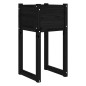 vidaXL Pflanzkübel Schwarz 40x40x81 cm Massivholz Kiefer vidaXL Pflanzkübel Schwarz 40x40x81 cm Massivholz Kiefer